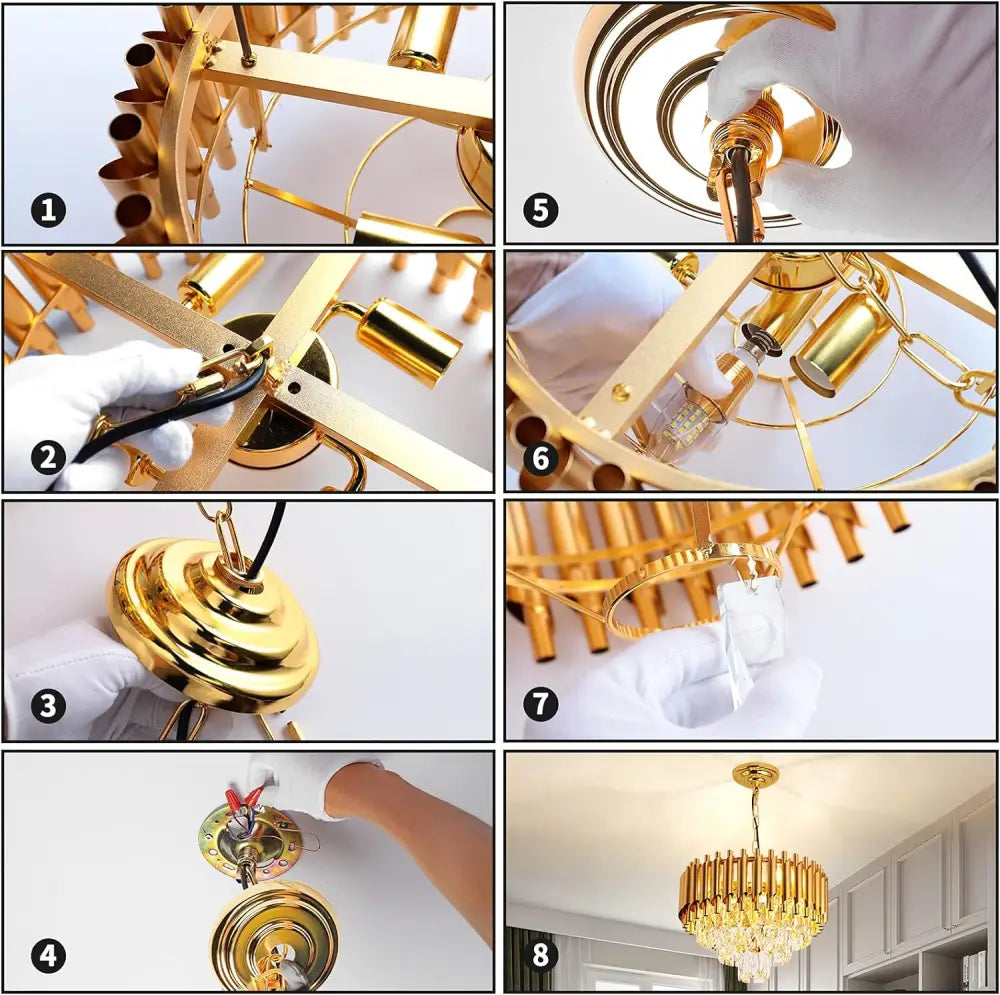 Candelabru Cristal Golden Panther 600Mm Chandeliers Crystal