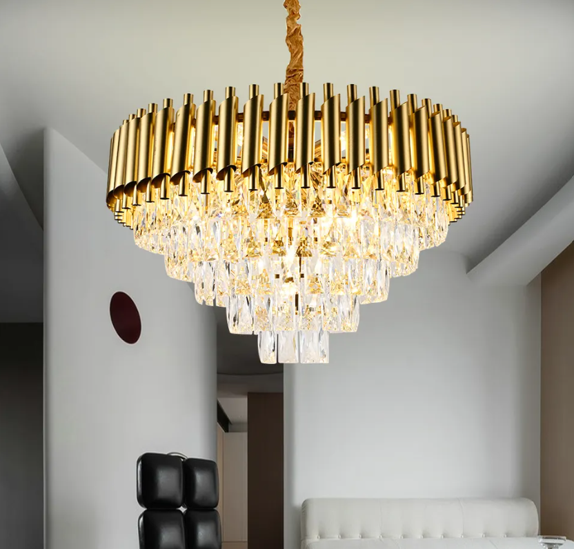 Candelabru Cristal Golden Panther 500mm