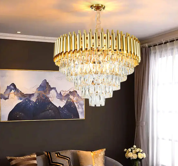 Candelabru Cristal Golden Panther 500mm