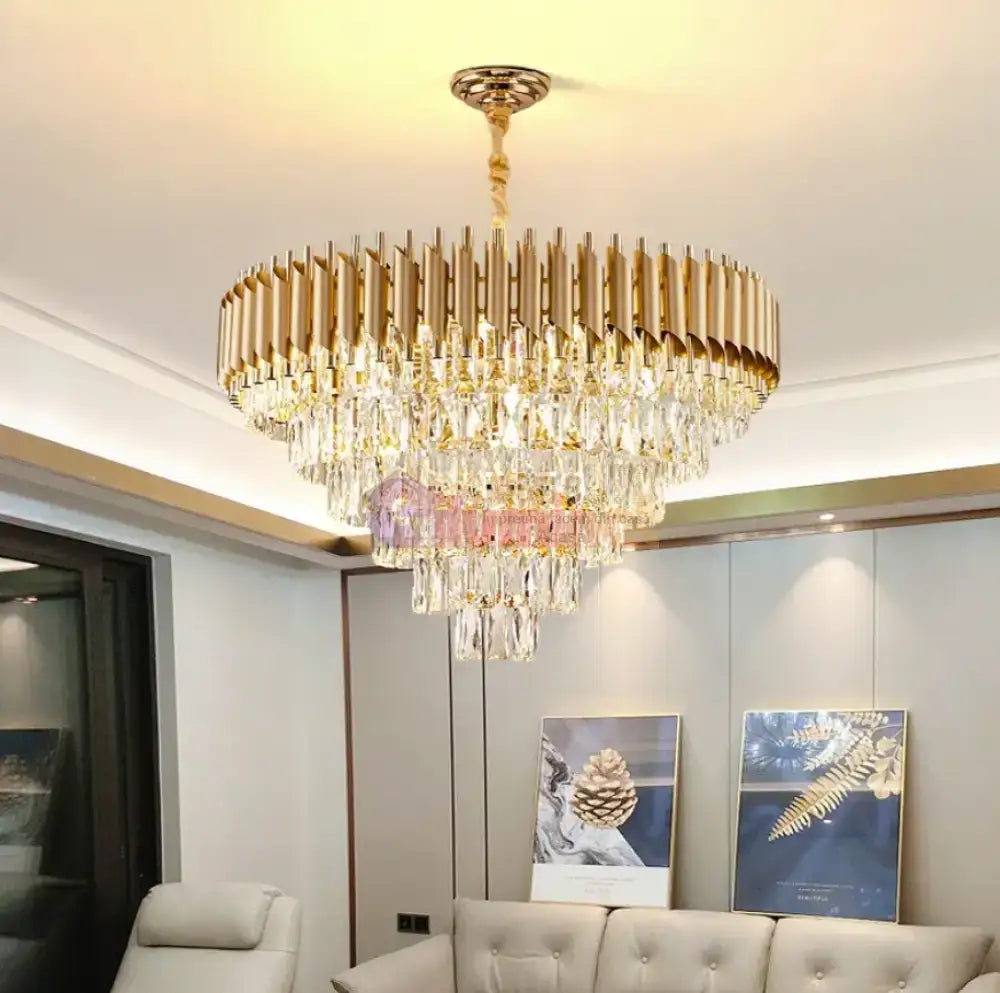 Candelabru Cristal Golden Panther 800mm lustreled.ro