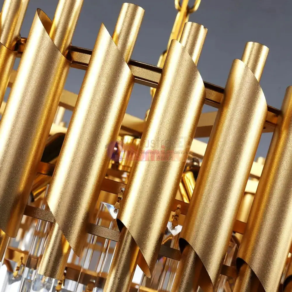 Candelabru Cristal Golden Panther 800mm lustreled.ro