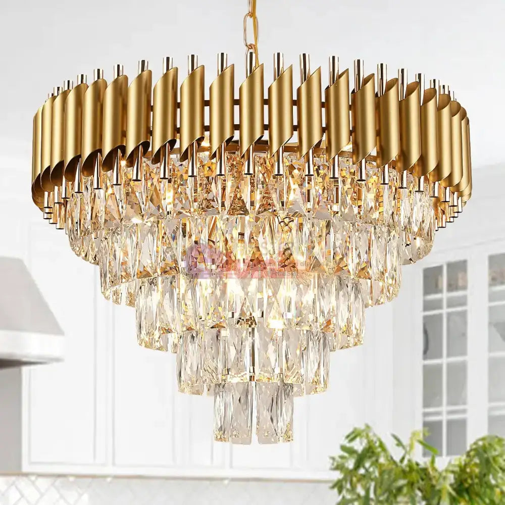 Candelabru Cristal Golden Panther 800mm lustreled.ro