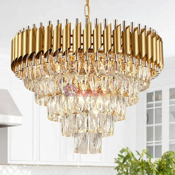 Candelabru Cristal Golden Panther 800mm