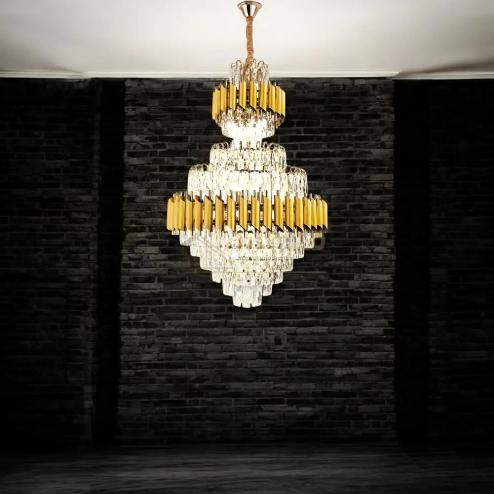 Candelabru Cristal Golden Panther Grande 600X900Mm Chandeliers Crystal
