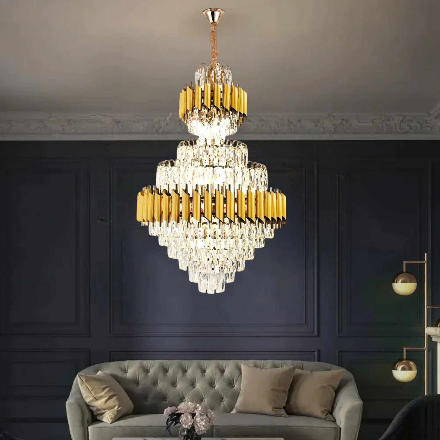 Candelabru Cristal Golden Panther GRANDE 600x900mm