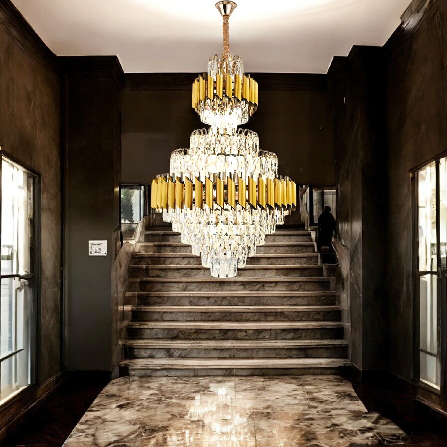 Candelabru Cristal Golden Panther GRANDE 600x900mm