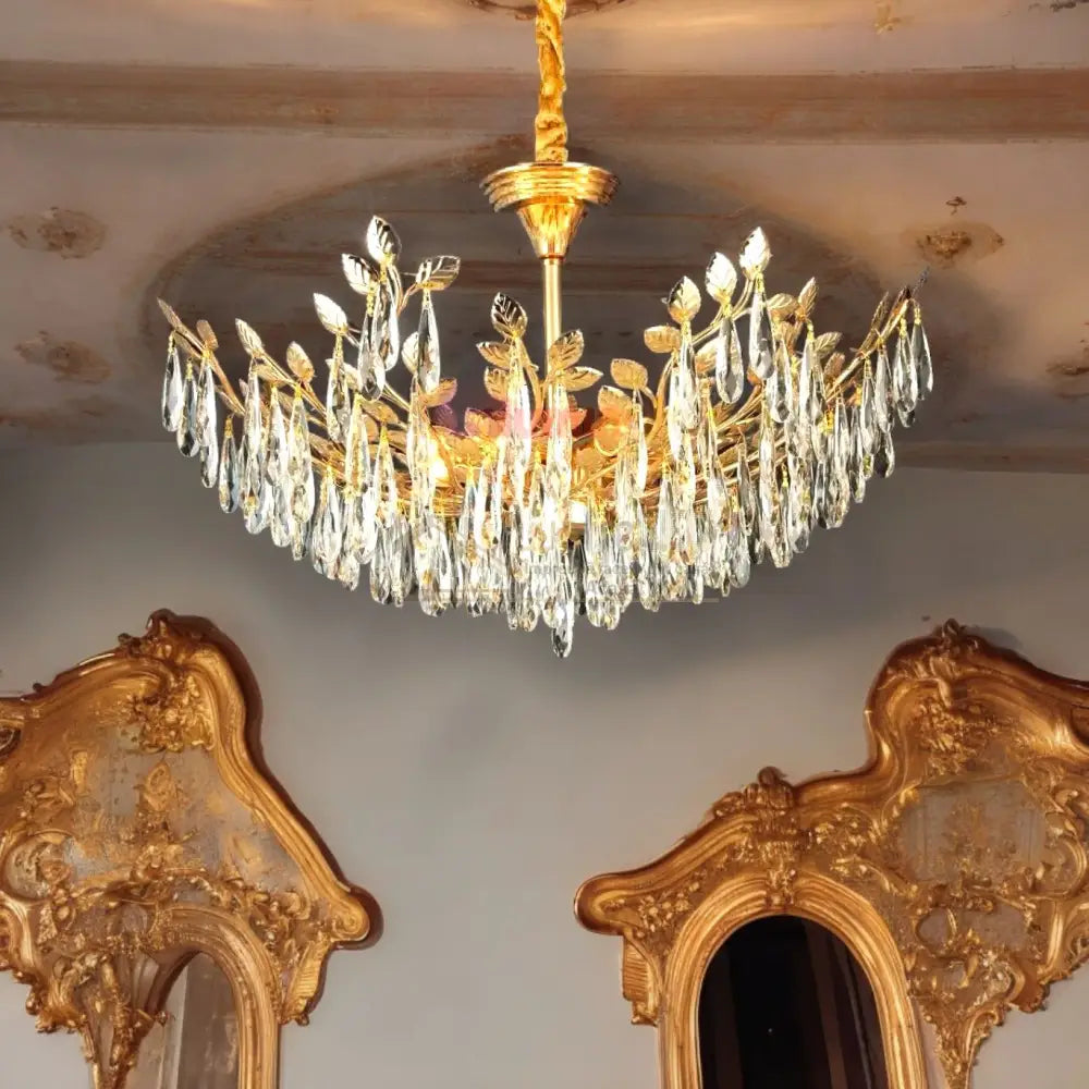 Candelabru Cristal Golden Rome Chandeliers Crystal