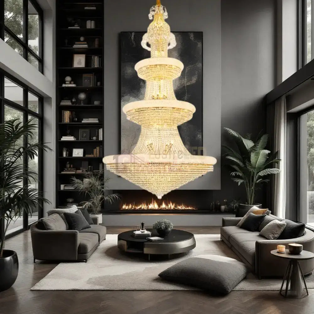 Candelabru Cristal LUXURY AURIU Electro 72xE14 AURIE / 220CM / LUXURY Chandeliers Crystal