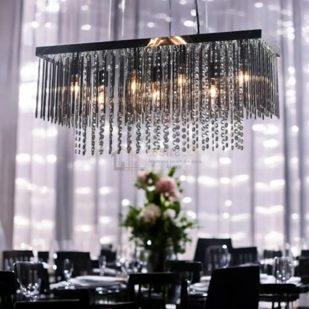 Candelabru Cristal Luxury Black Beauty 75X25Cm Chandeliers Crystal