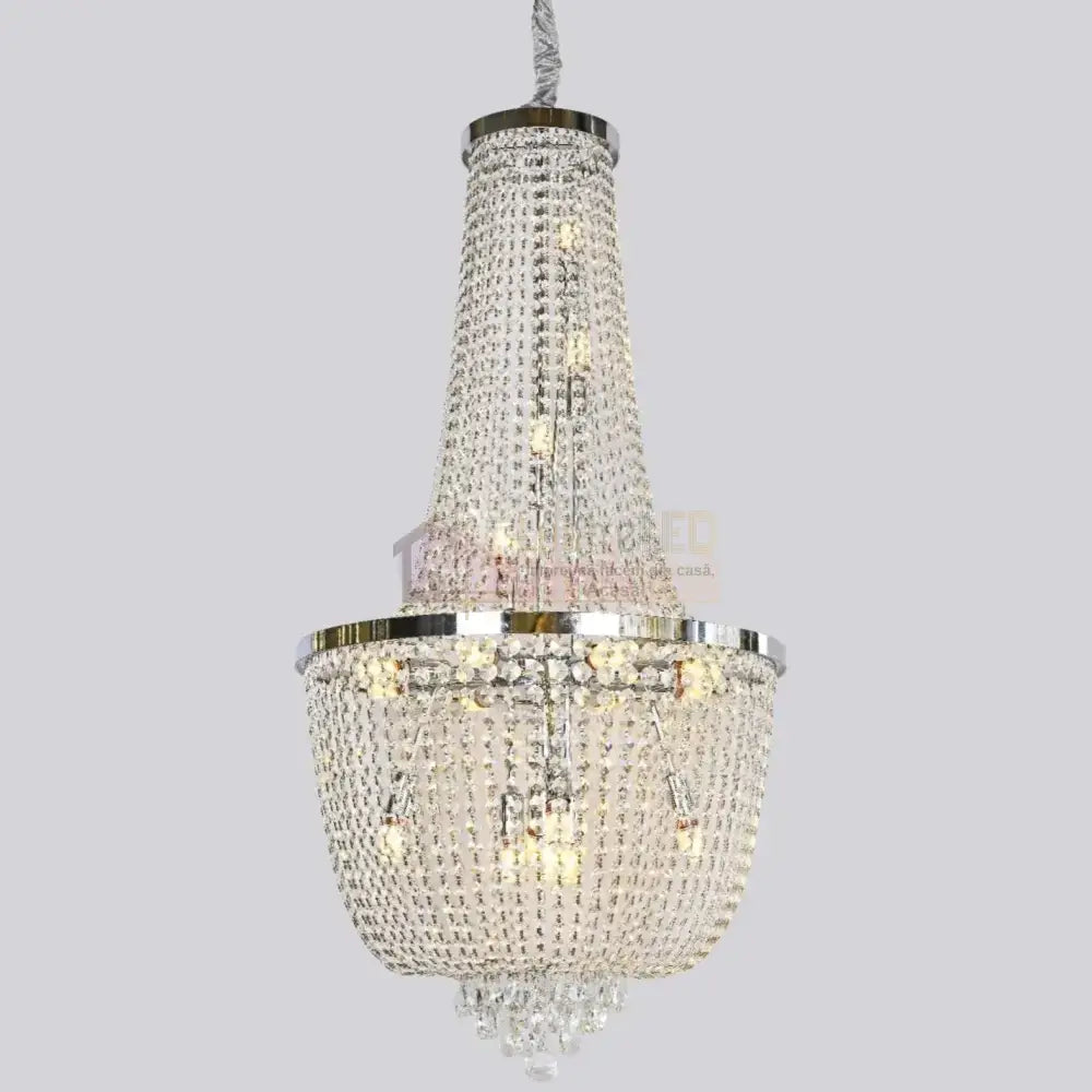 Candelabru Cristal Luxury Chrome 120Cm -P82404 Chandeliers Crystal