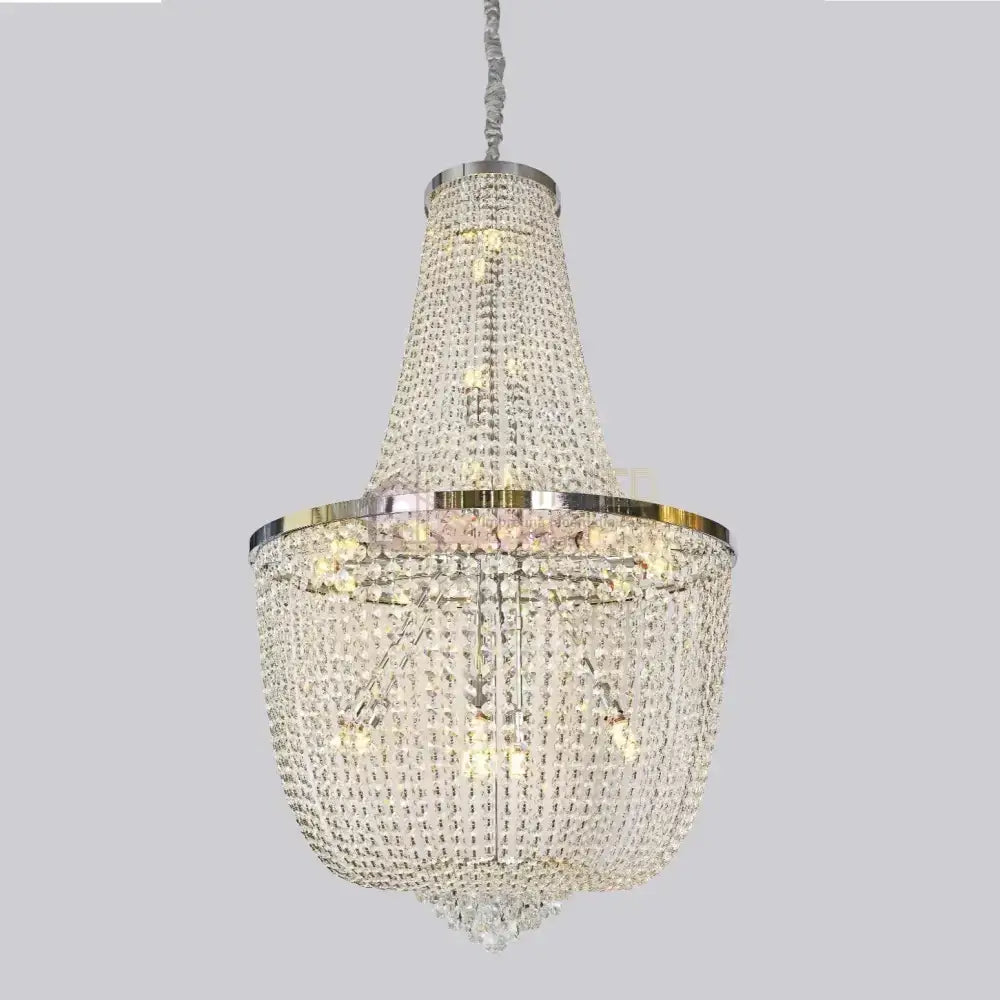 Candelabru Cristal Luxury Chrome 150Cm -P82404 Chandeliers Crystal