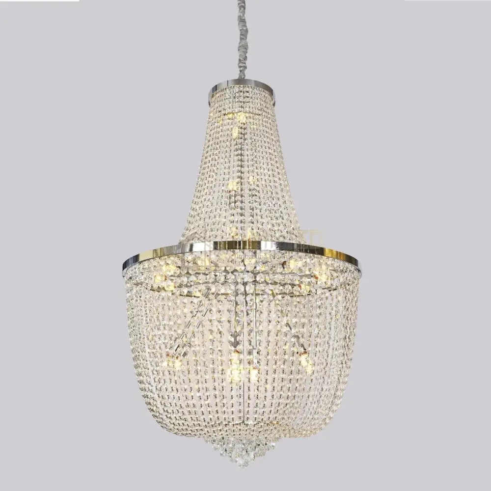 Candelabru Cristal Luxury Chrome 150Cm -P82404 Chandeliers Crystal