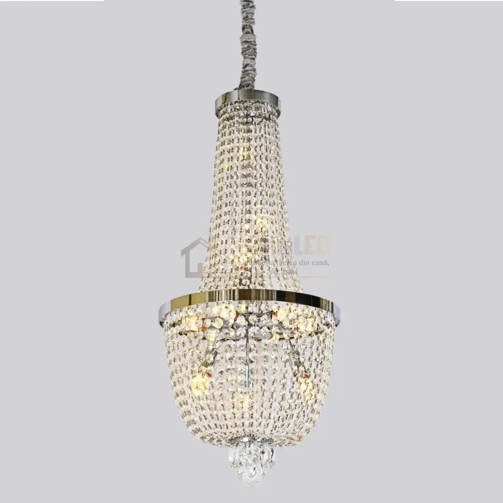 Candelabru Cristal Luxury Chrome 90Cm -P82404 Chandeliers Crystal