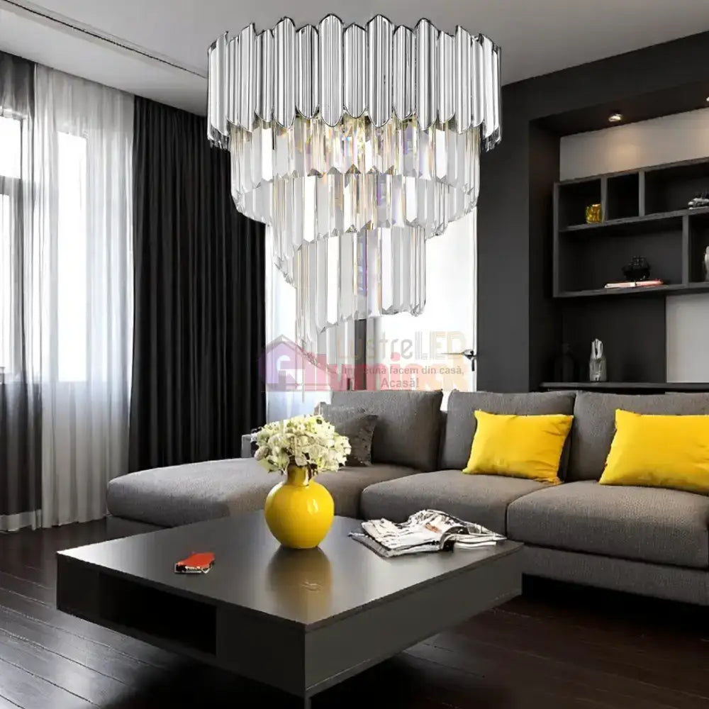 Candelabru Cristal Luxury Chrome GLADIUS lustreled.ro