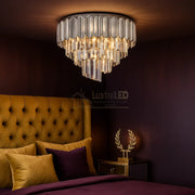Candelabru Cristal Luxury Chrome GLADIUS lustreled.ro