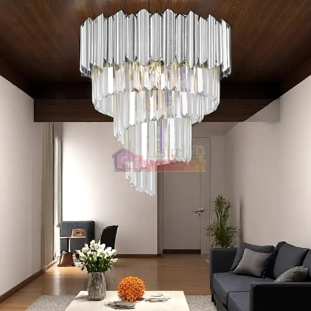 Candelabru Cristal Luxury Chrome GLADIUS lustreled.ro