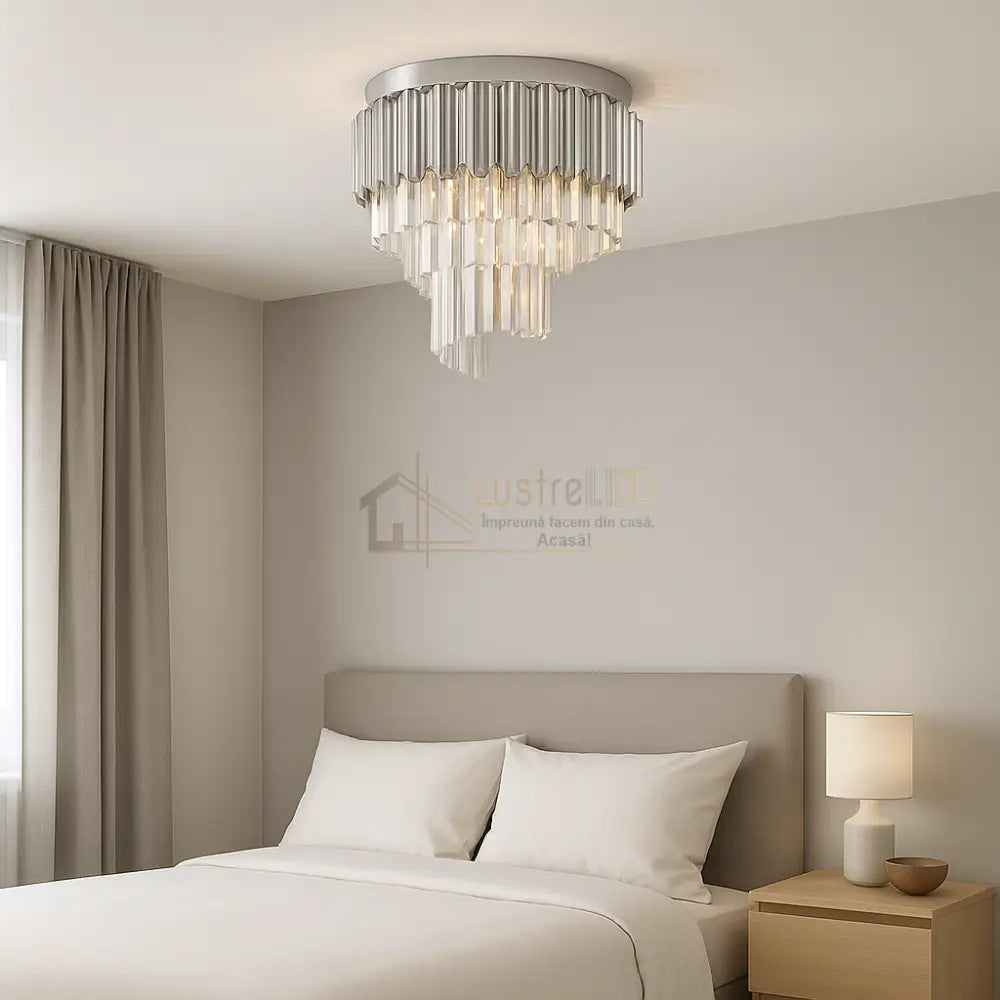 Candelabru Cristal Luxury Chrome GLADIUS lustreled.ro