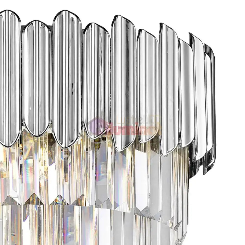 Candelabru Cristal Luxury Chrome GLADIUS lustreled.ro