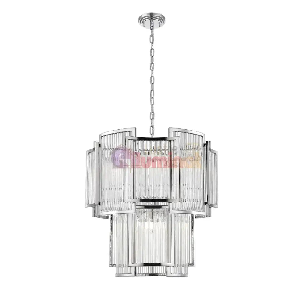 Lustra Suspendata 8xE14 Chrome Vissaro lustreled.ro
