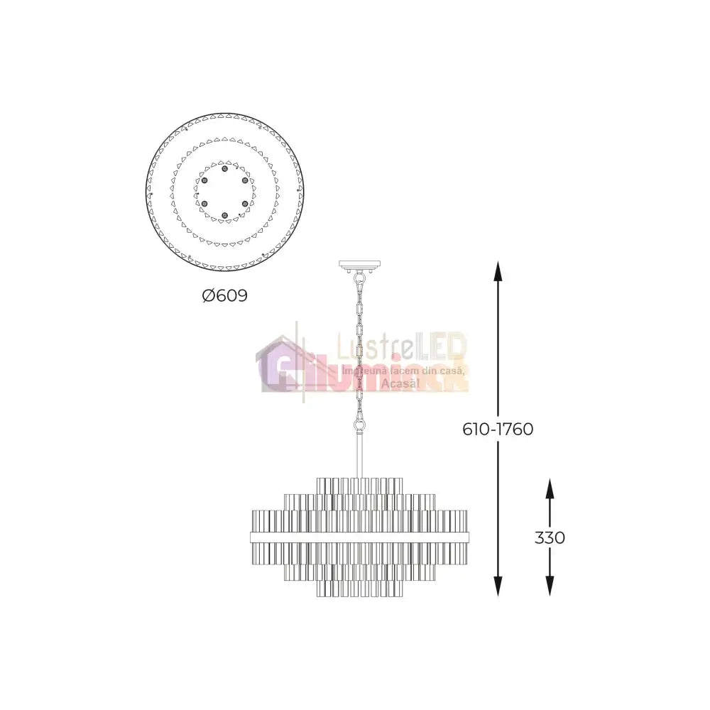 Candelabru Cristal Luxury CONSTANTINOPLE Premium 60cm lustreled.ro