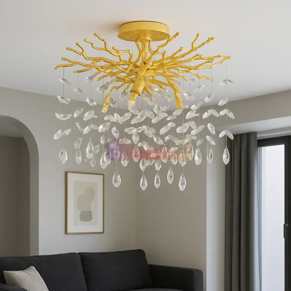 Candelabru Cristal Luxury Gold CINDY lustreled.ro
