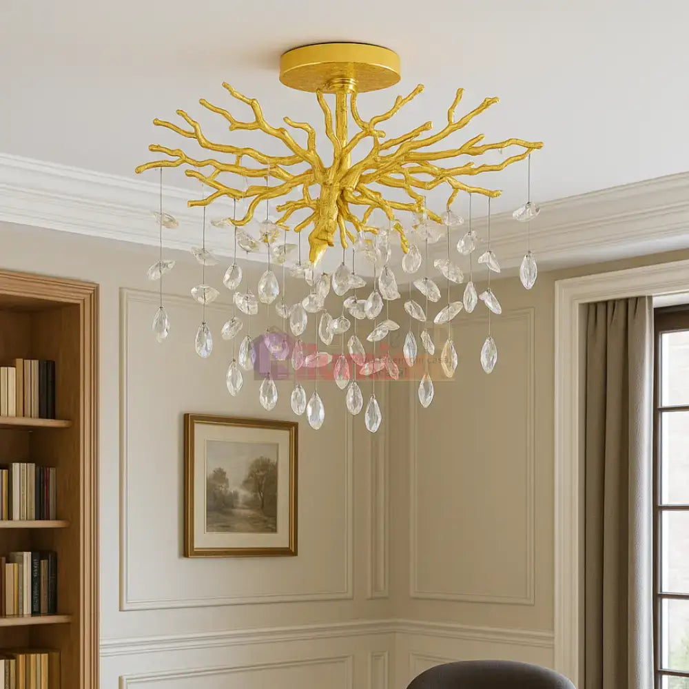 Candelabru Cristal Luxury Gold CINDY lustreled.ro