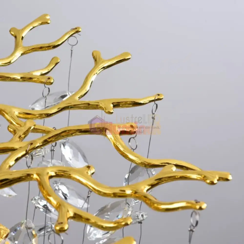 Candelabru Cristal Luxury Gold CINDY lustreled.ro