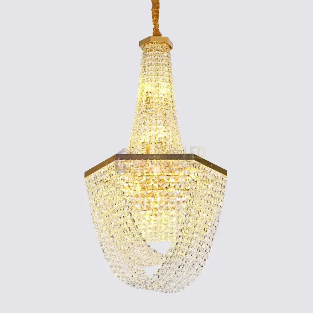 Candelabru Cristal Luxury Golden 115Cm -P82402 Chandeliers Crystal