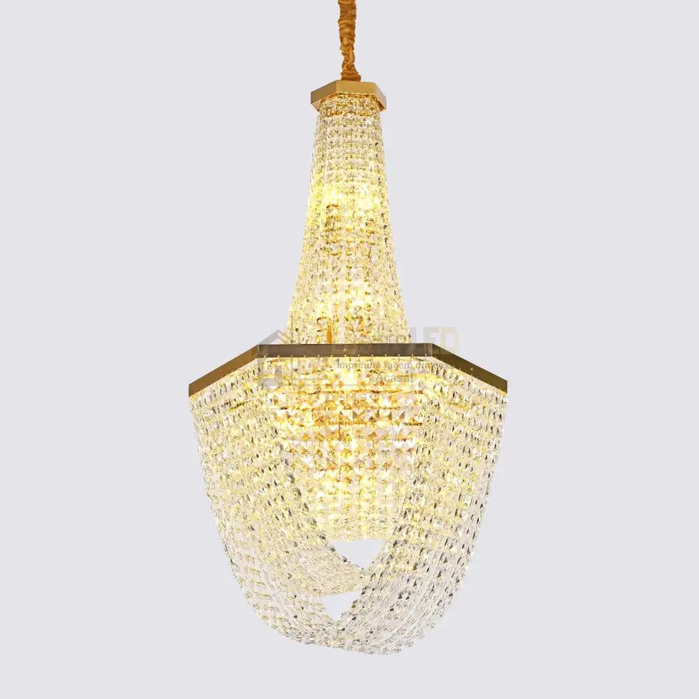 Candelabru Cristal Luxury Golden 115Cm -P82402 Chandeliers Crystal