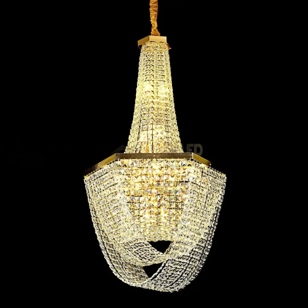 Candelabru Cristal Luxury Golden 150Cm -P82402 Chandeliers Crystal