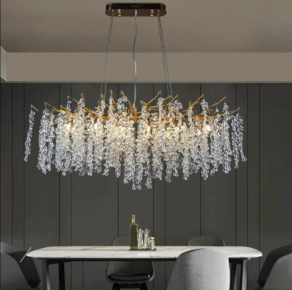 Candelabru Cristal Luxury Golden Grapes 120X60Cm Chandeliers Crystal
