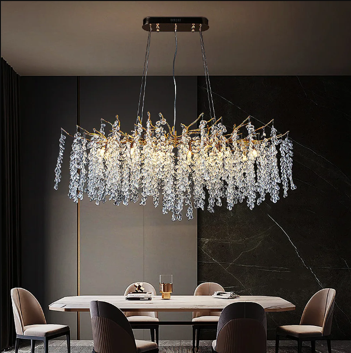 Candelabru Cristal LUXURY Golden Grapes 120x60CM