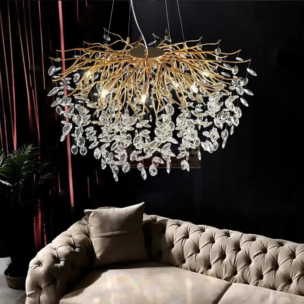 Candelabru Cristal LUXURY Golden Klara Chandeliers Crystal
