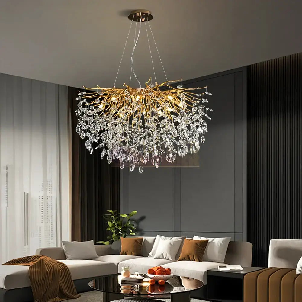 Candelabru Cristal LUXURY Golden Klara Chandeliers Crystal