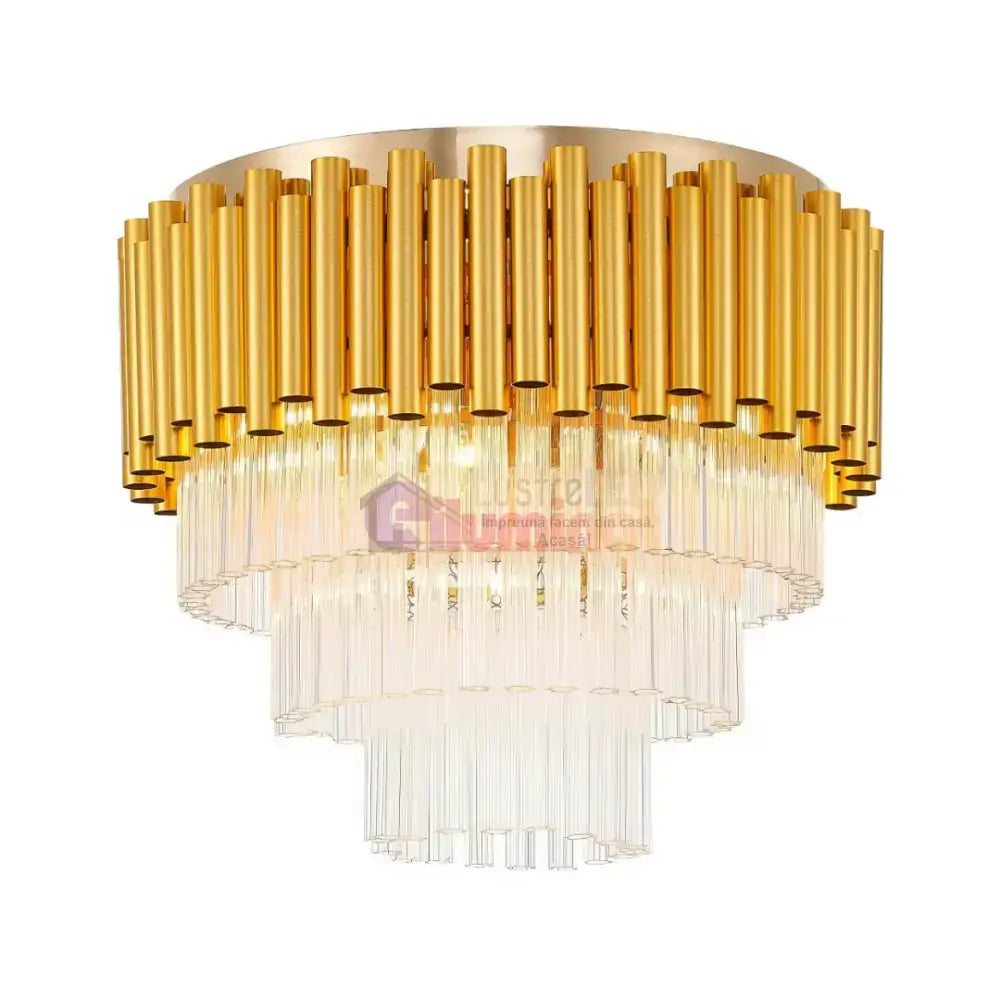 Candelabru Cristal Luxury Golden SUFITOWA lustreled.ro