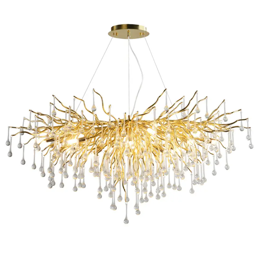 Candelabru Cristal LUXURY Golden Tears 80CM