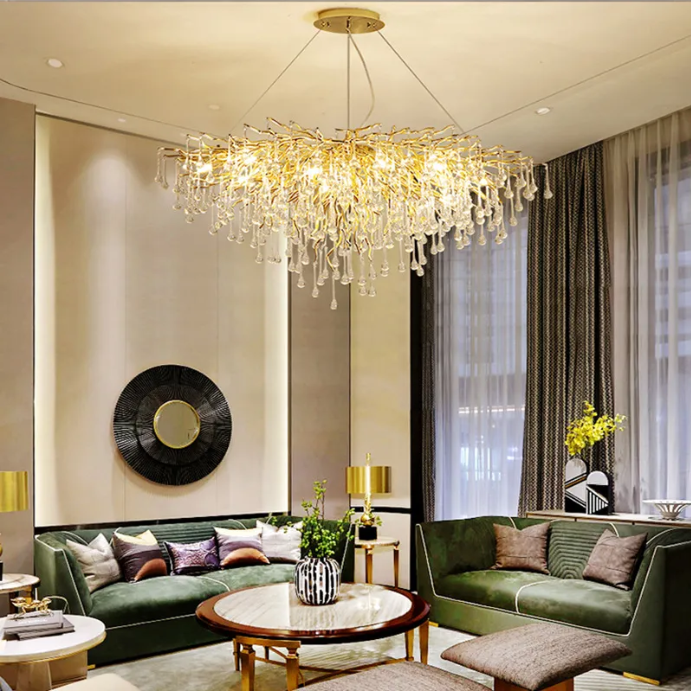 Candelabru Cristal LUXURY Golden Tears 80CM