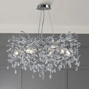 Candelabru Cristal LUXURY Silver CINDY 80cm lustreled.ro
