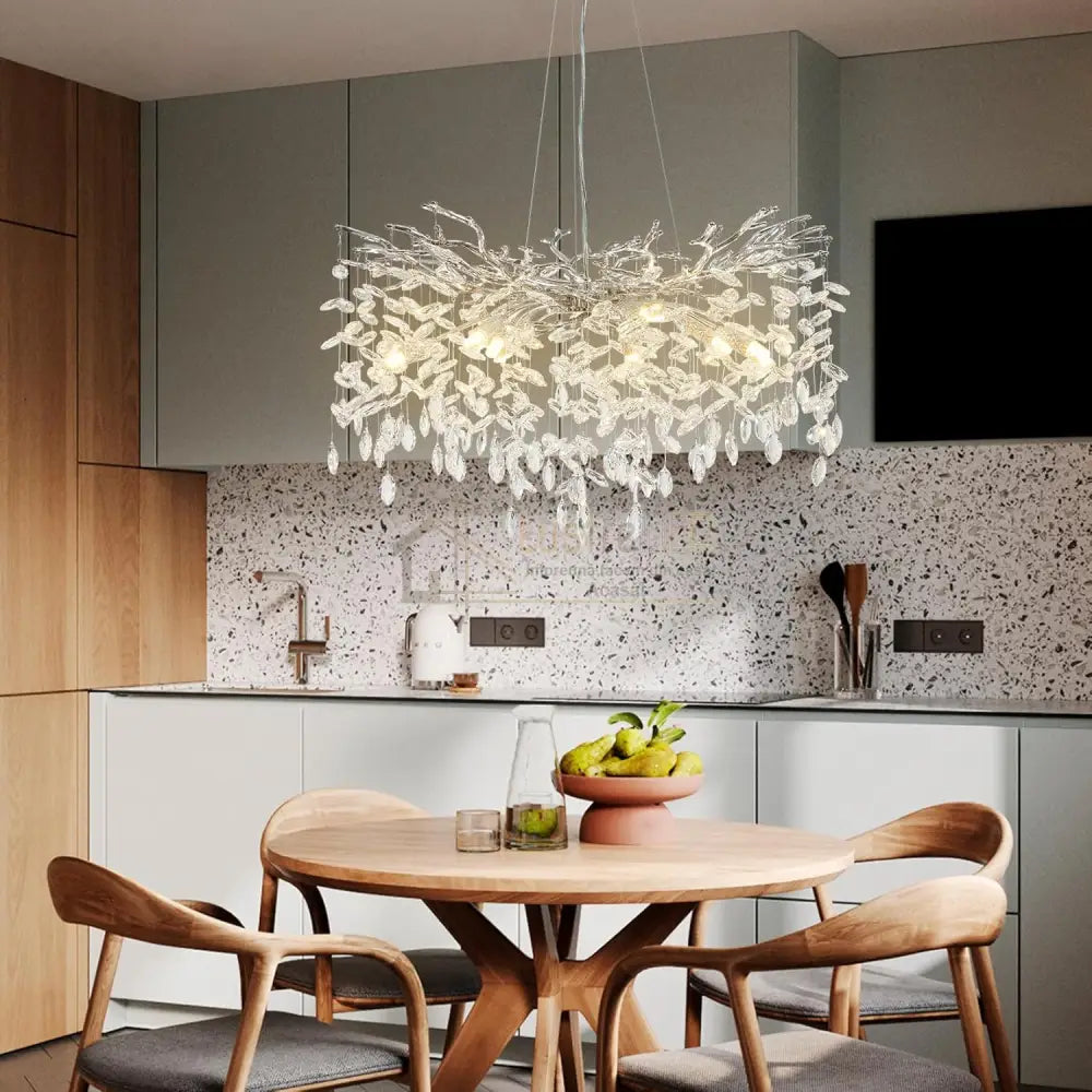 Candelabru Cristal LUXURY Silver CINDY 80cm lustreled.ro
