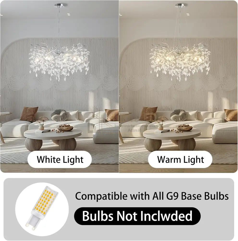 Candelabru Cristal LUXURY Silver CINDY 80cm lustreled.ro