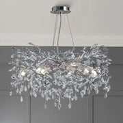 Candelabru Cristal LUXURY Silver CINDY 80cm ARGINTIE / 80CM / LUXURY Chandeliers Crystal