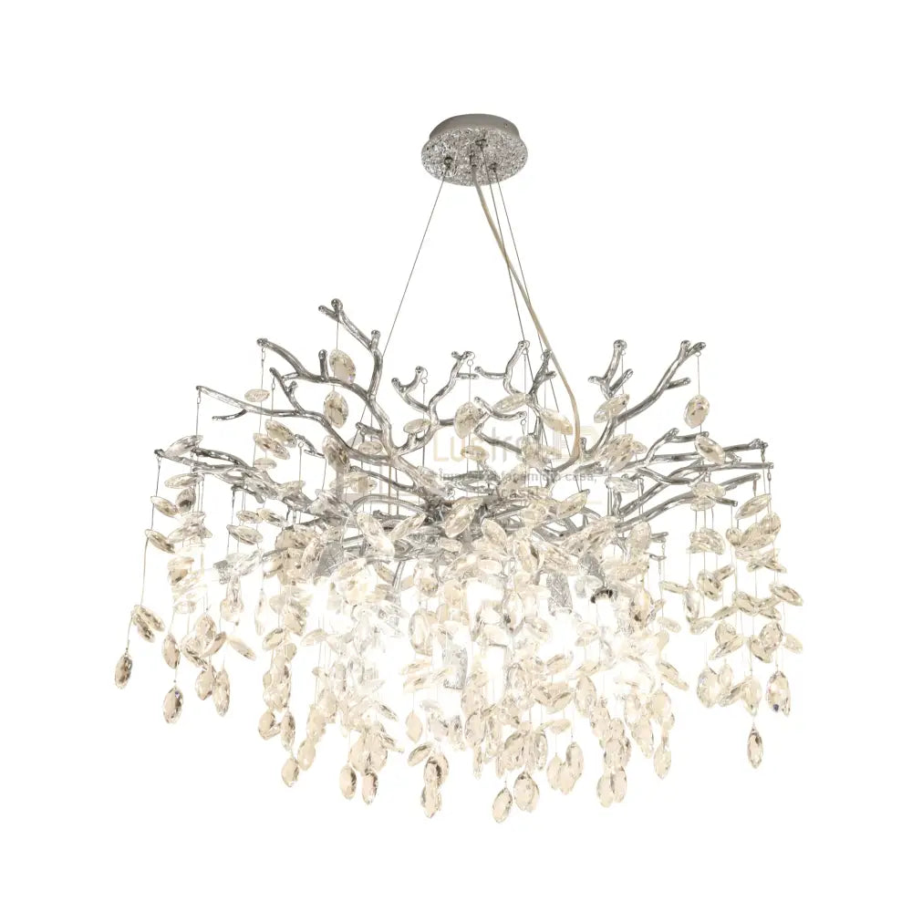 Candelabru Cristal LUXURY Silver CINDY 80cm lustreled.ro
