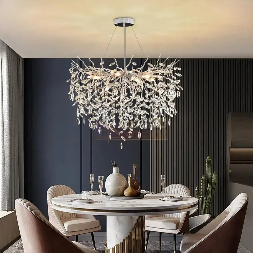 Candelabru Cristal LUXURY Silver Klara Chandeliers Crystal