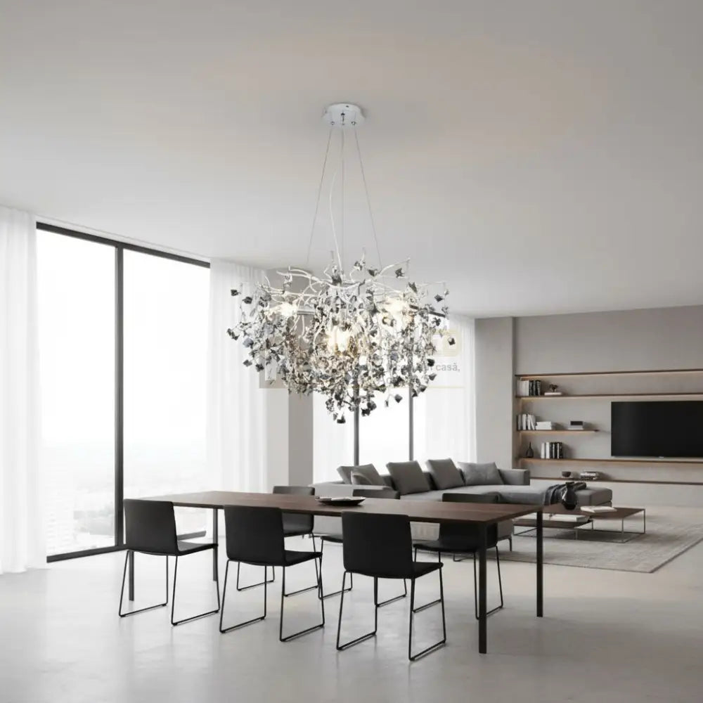 Candelabru Cristal LUXURY Silver SOFT 60x35cm Chandeliers Crystal