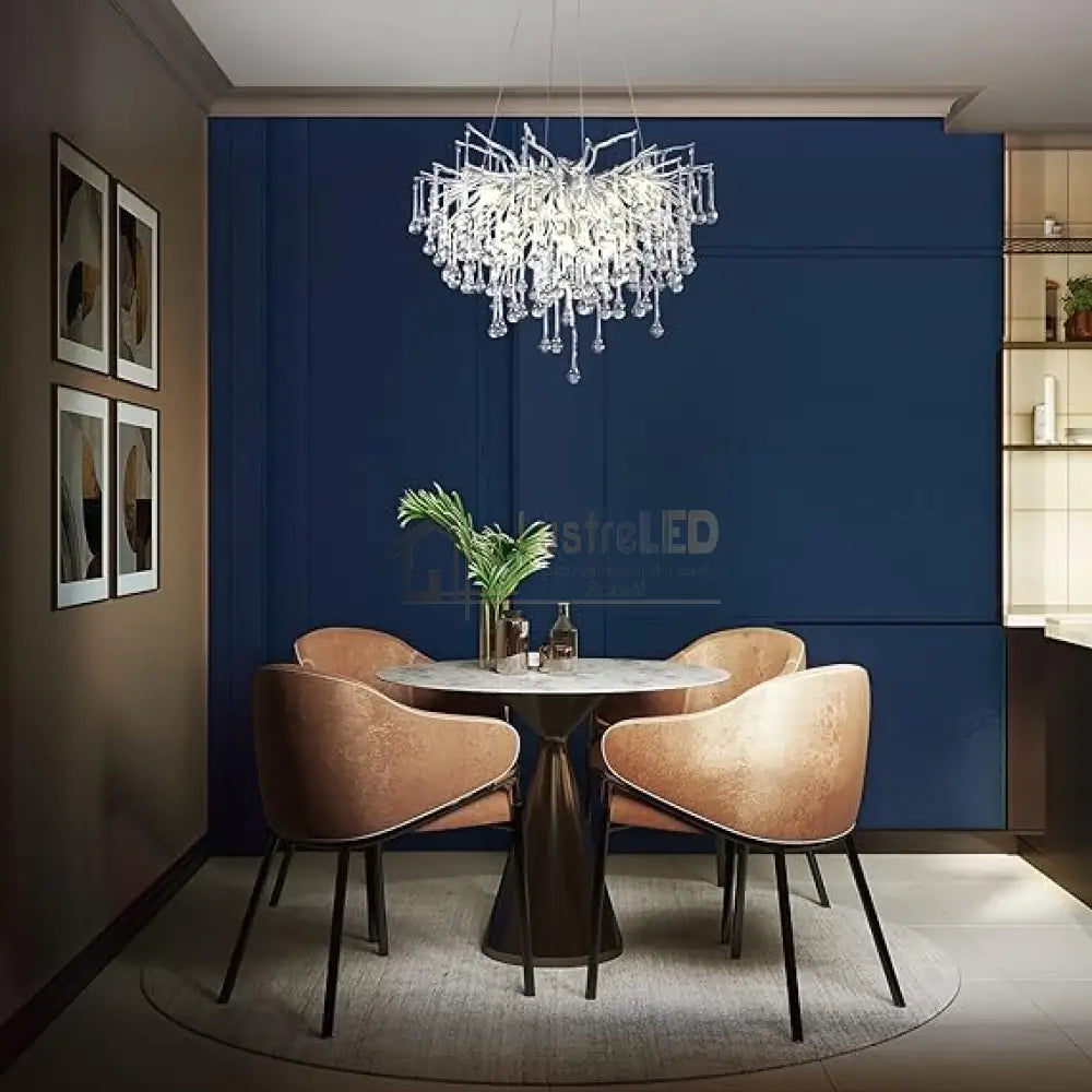 Candelabru Cristal Luxury Silver Tears 45Cm Chandeliers Crystal