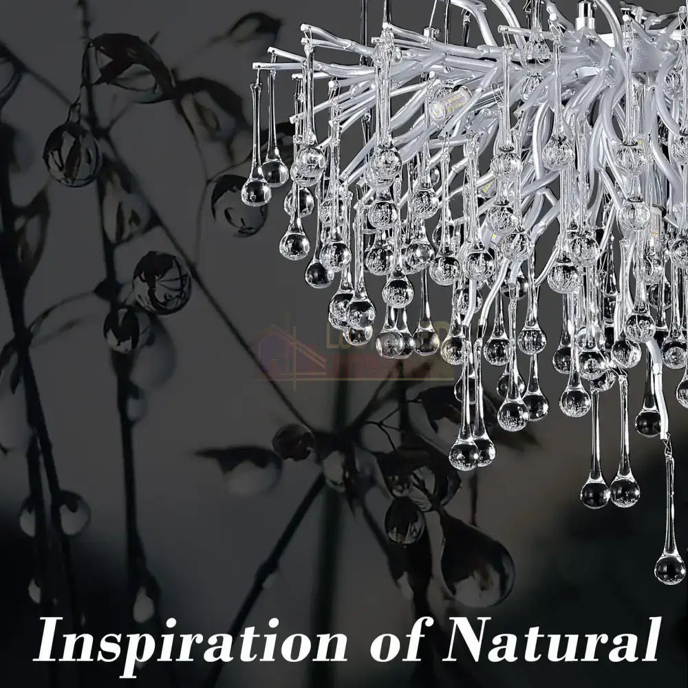 Candelabru Cristal LUXURY Silver Tears 45CM ARGINTIE / 45CM / LUXURY Chandeliers Crystal