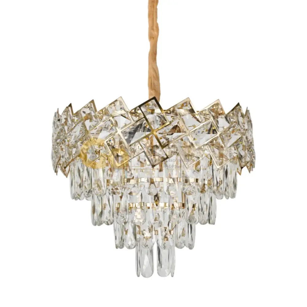 Candelabru Cristal MALLI Gold ⌀40CM Chandeliers Crystal