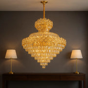 Candelabru Cristal Malli Gold Grande Luxury 80x110CM lustreled.ro