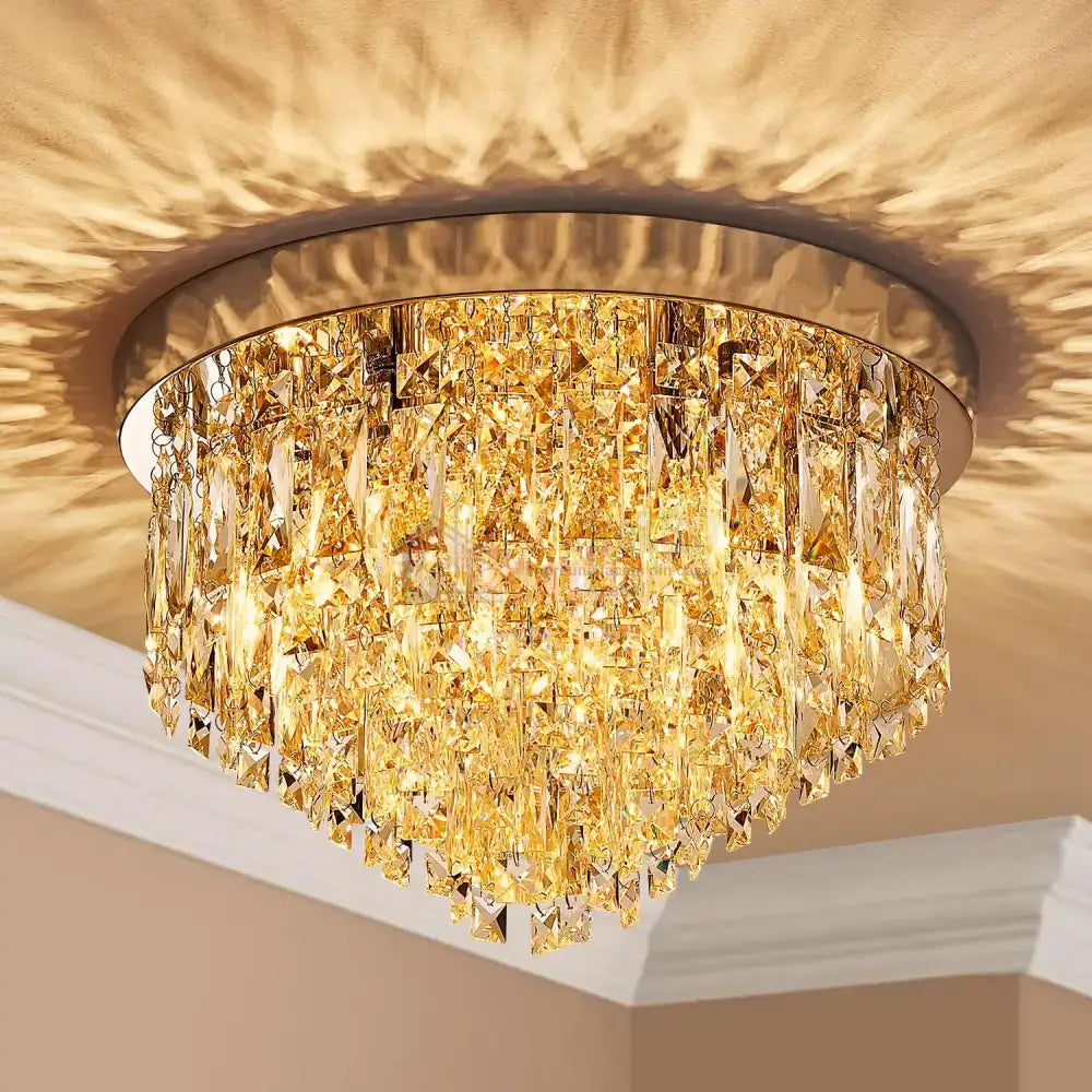 Candelabru Cristal MARY Silver 40cm Telecomanda ARGINTIE / 40CM / CRISTAL Chandeliers