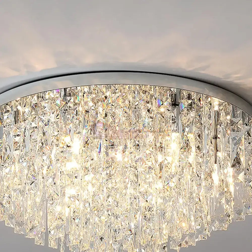Candelabru Cristal MARY Silver 50cm Telecomanda ARGINTIE / 50CM / CRISTAL Chandeliers